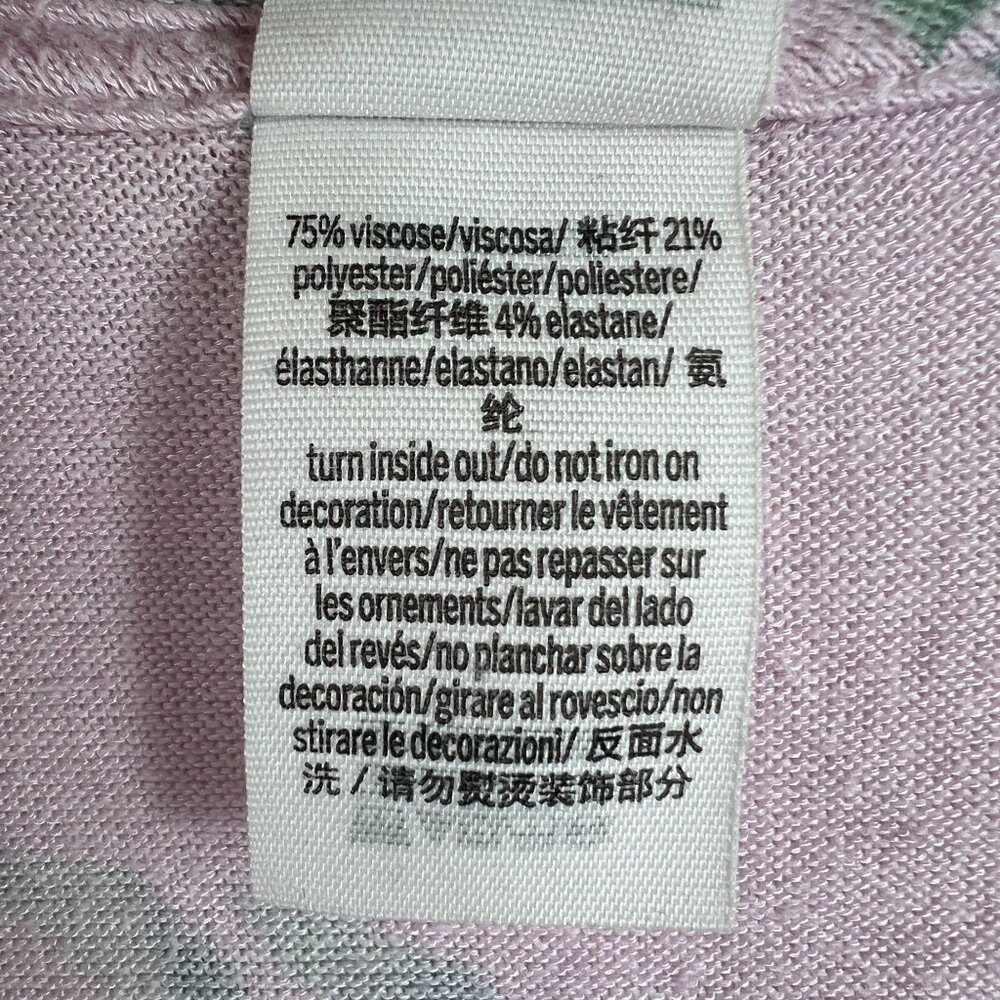 Pink Victoria's Secret Womens Graphic Sleepwear Cropped Top Size M Short Sleeve - Picture 6 of 9